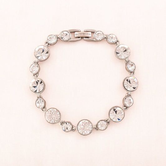 Givenchy-Armband-Tennisarmband-silberfarben-rnde-Kristalle