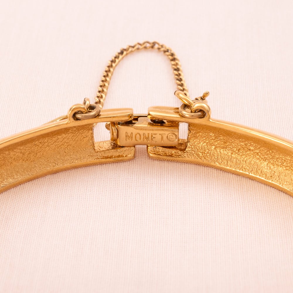 Monet-Armband-vergoldeter-Verschluss-Signatur-Sicherheitskette