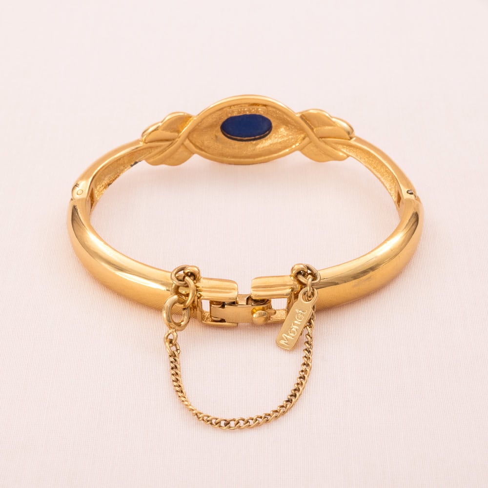 Monet-Armband-vergoldete-Rückseite-Signatur-Sicherheitskette