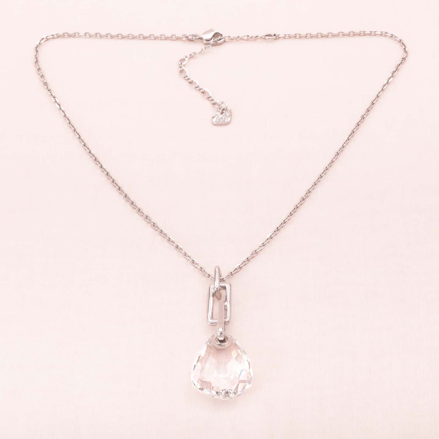 Swarovski-Halskette-großer-Kristalltropfen-Anhänger