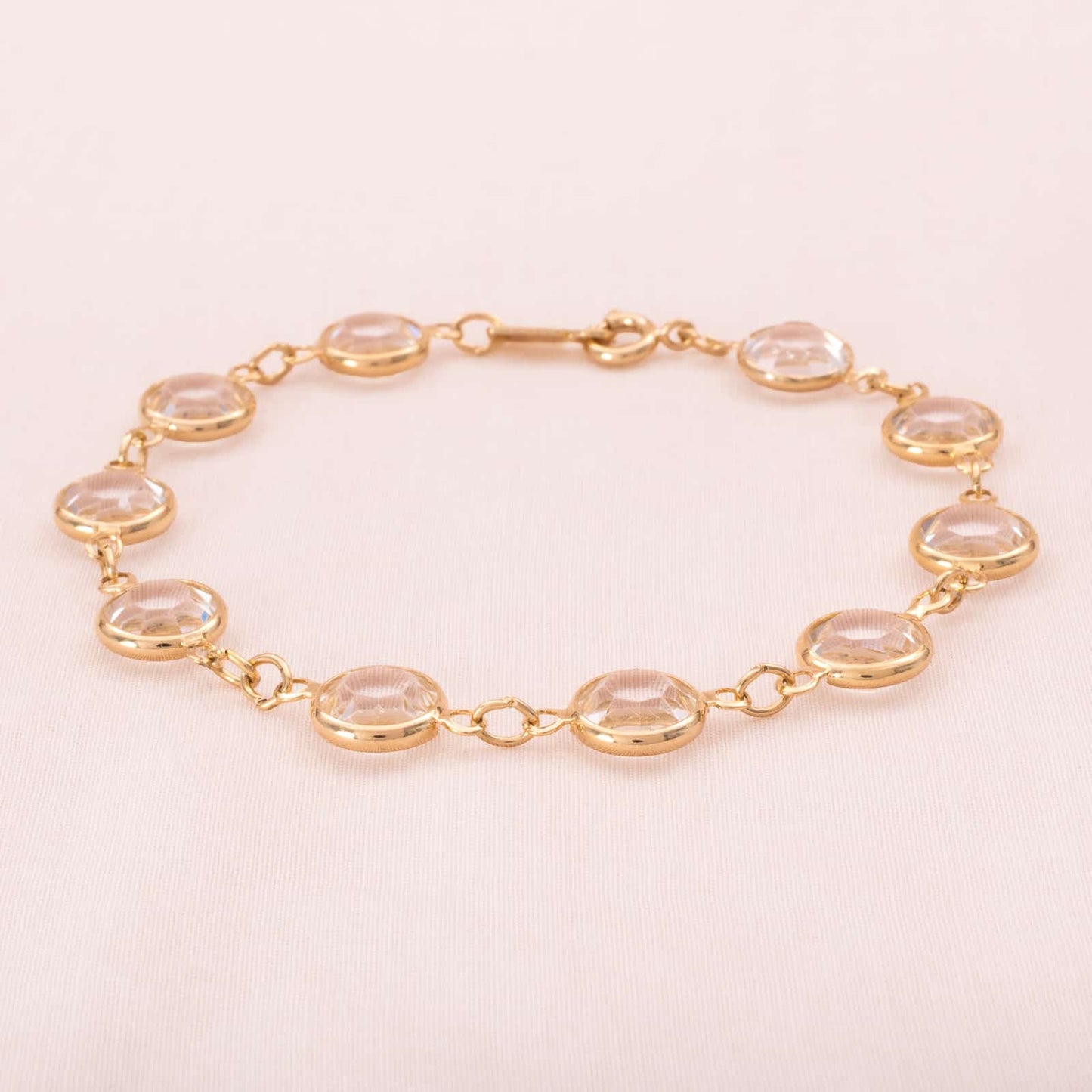 Swarovski-vergoldetes-Kristall-Armband-Lünette-Fassung