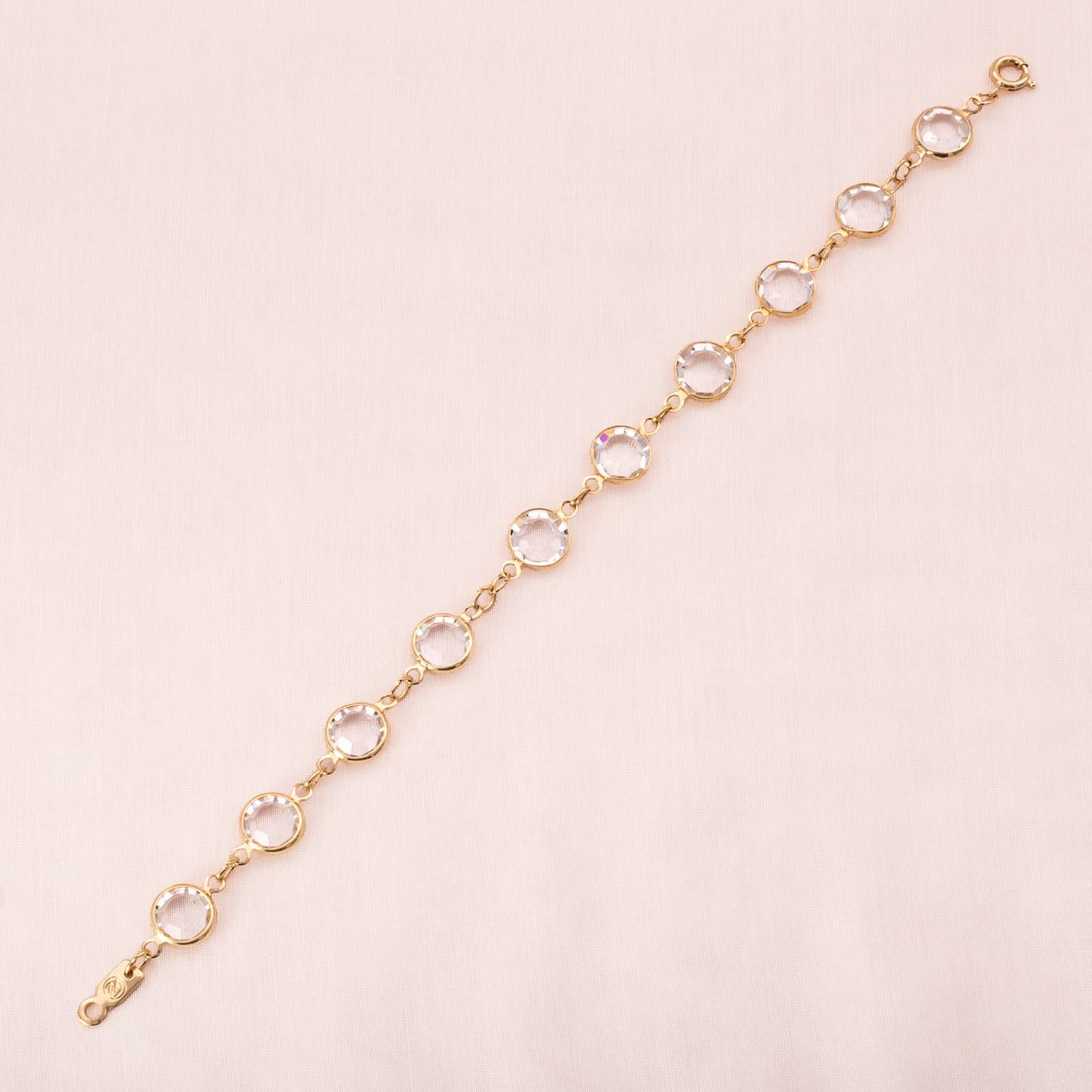 Swarovski-vergoldetes-Kristall-Armband-Lünette-Fassung