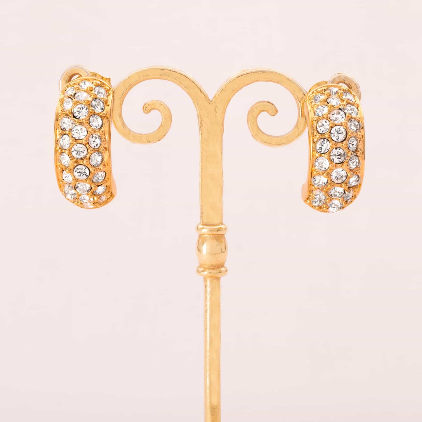 Swarovski-Ohrringe-vergoldete-Kristall-Kreolen