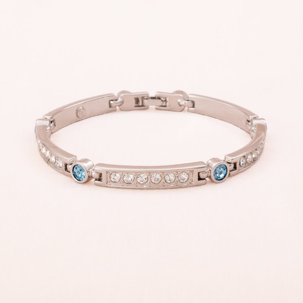 Tennisarmband-rhodiniert-weiße-blaue-Kristalle