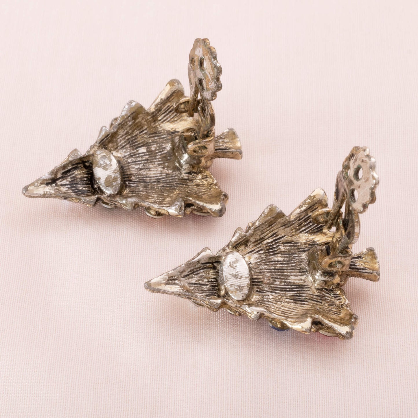 Vintage-Weihnachtsbaum-Ohrclips-Rückseiten