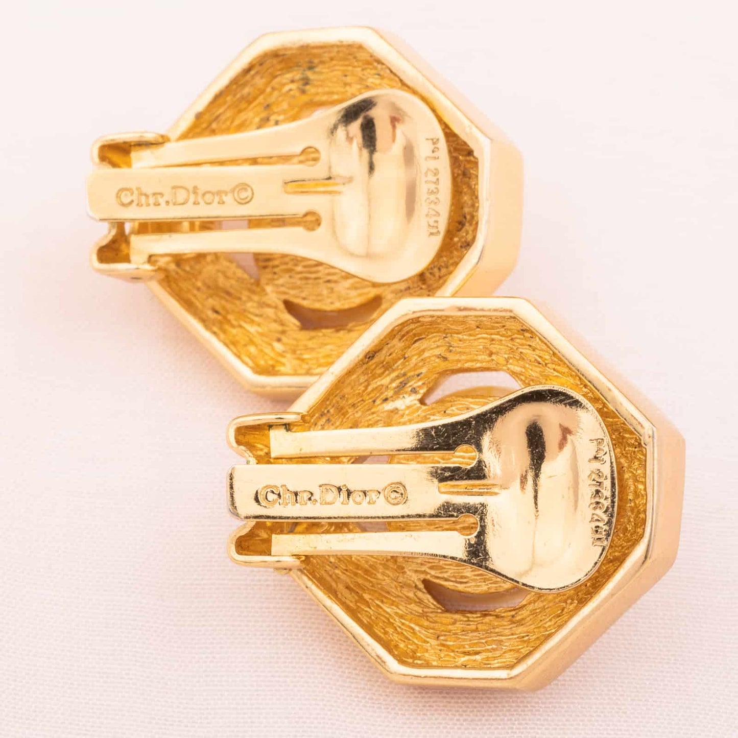 Dior-Ohrclips-Perle-Vergoldet-Rückseite