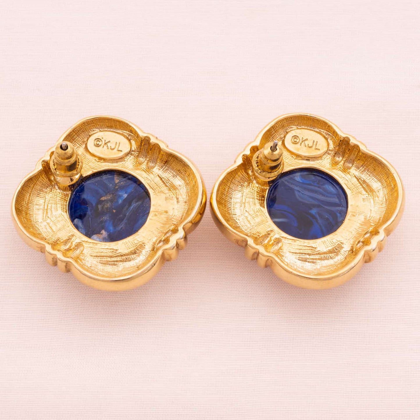 KJL-Kenneth-Lane-vergoldete-Ohrringe-Rückseiten-Signatur
