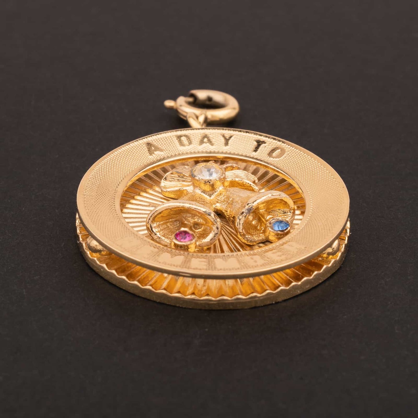Monet-Charm-Anhänger-Medaille-mit-Glocken