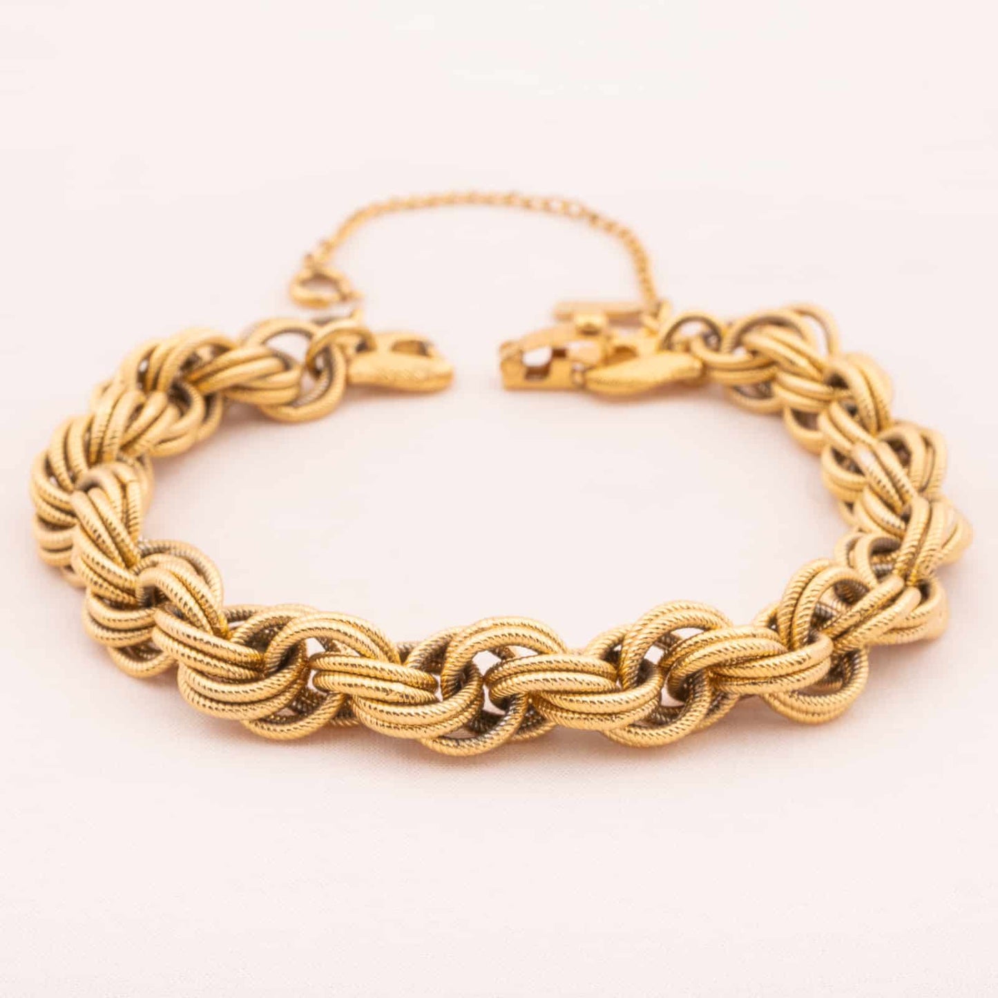 Monet-vergoldetes-Ketten-Armband-60s