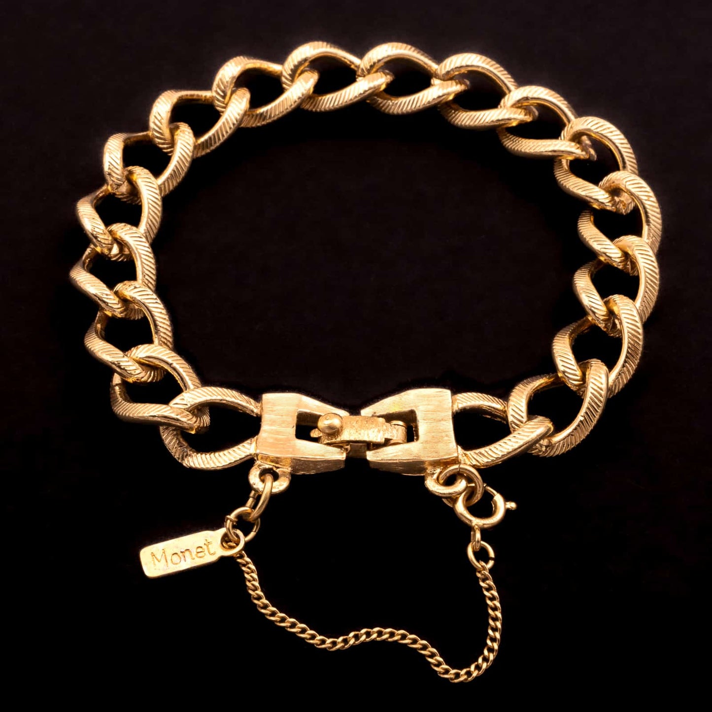 Monet-vergoldetes-Kettenglieder-Armband