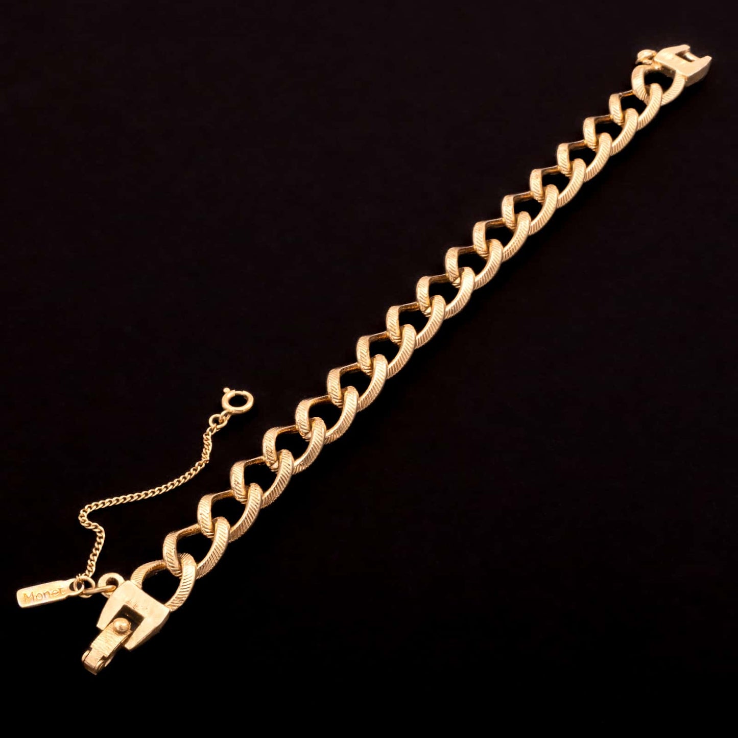 Monet-vergoldetes-Kettenglieder-Armband