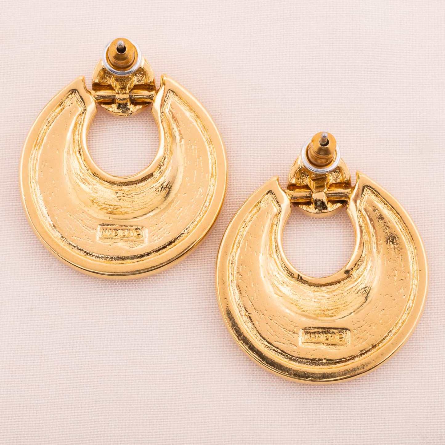 Napier-vergoldete-Ohrringe-Rückseiten-90s