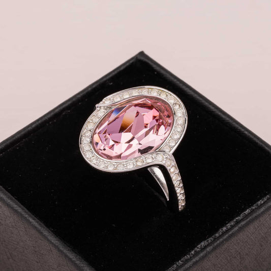 Swarovski-Ring-mit-Rosa-Kristall