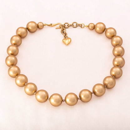 Carolee-Perlenkette-große-Perlen-gold-beige