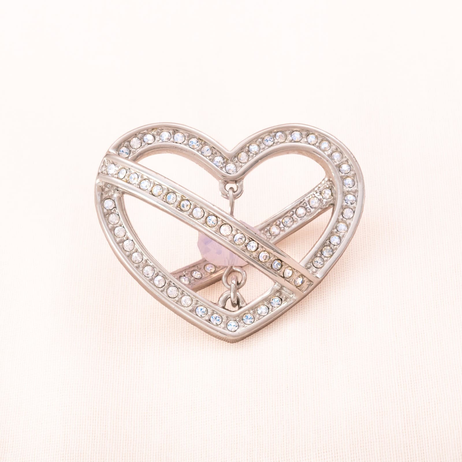 Swarovski-Herz-Anhänger-rhodiniert-Kristalle-rosa-Perle