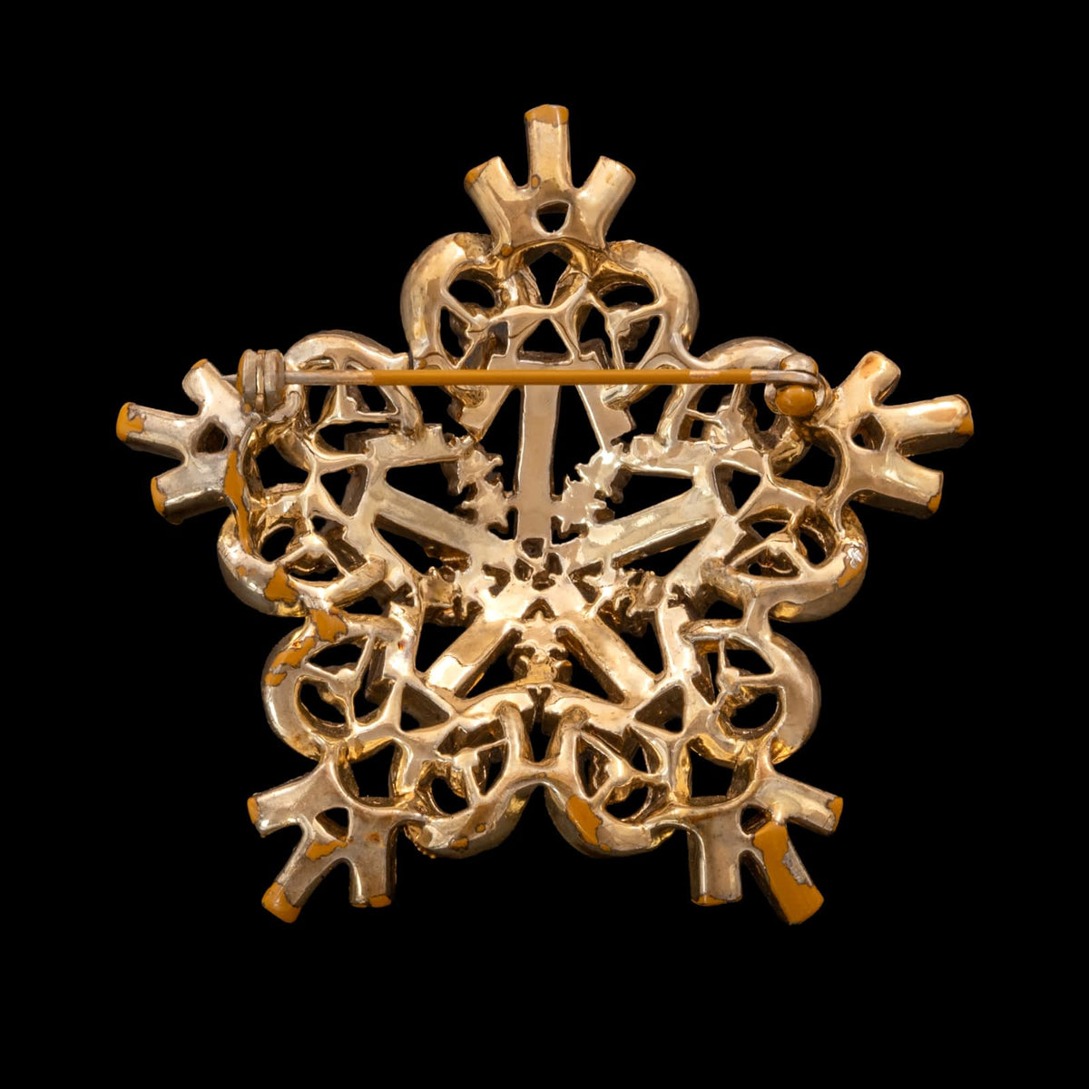 Brosche-Sternform-vergoldete-Rückseite-1950er-Jahre