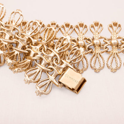 Emmons-Armband-Lace-Design-1960s-hell-goldfarben-signiert