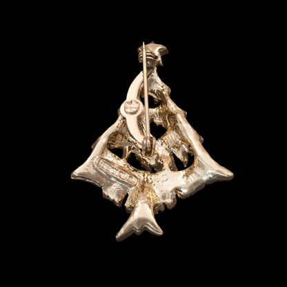 Gerrys-Weihnachtsbaum-Brosche-hellgoldfarbene-Rückseite-signiert