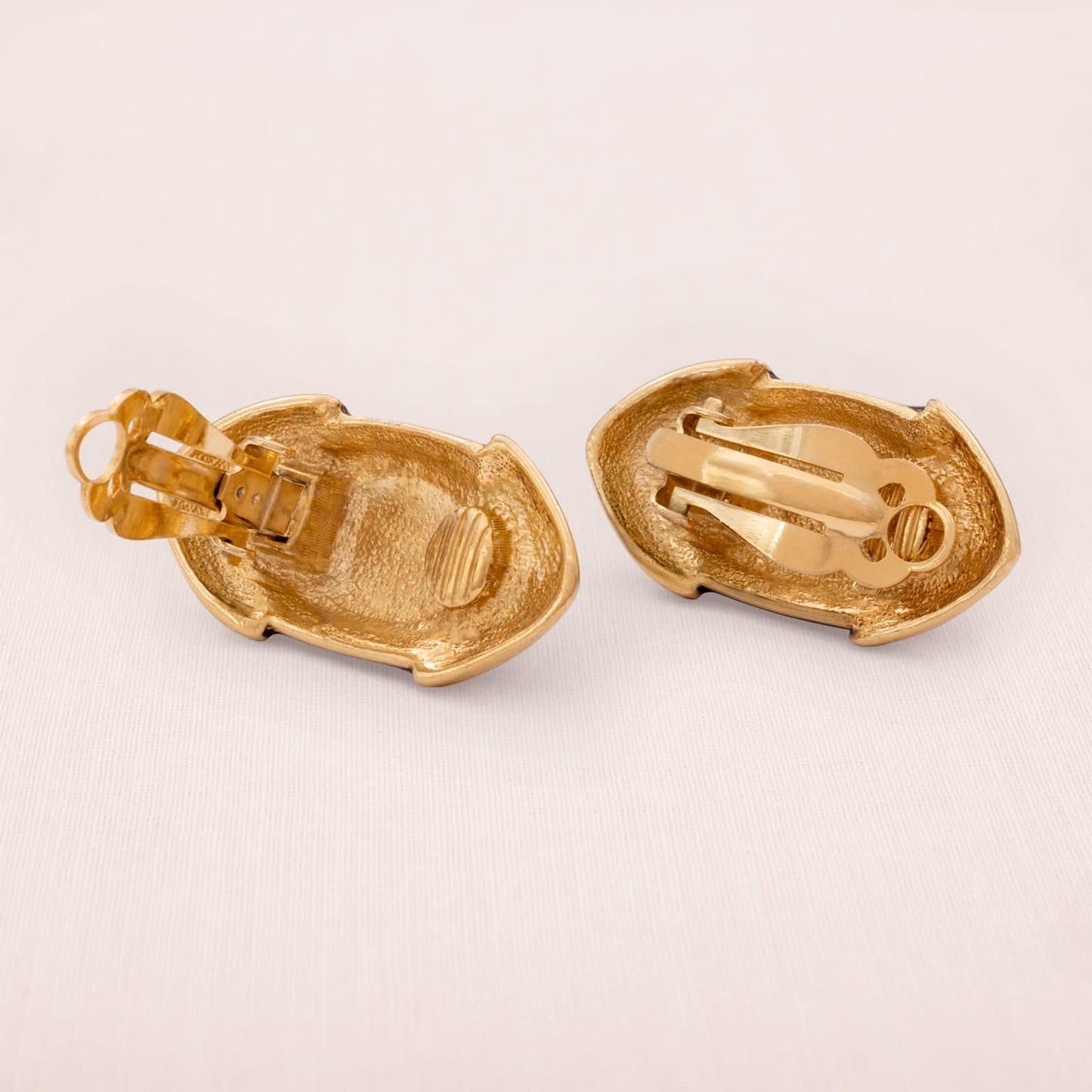 Vintage-Ohrclips-1990er-vergoldete-Rückseiten