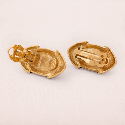 Vintage-Ohrclips-1990er-vergoldete-Rückseiten