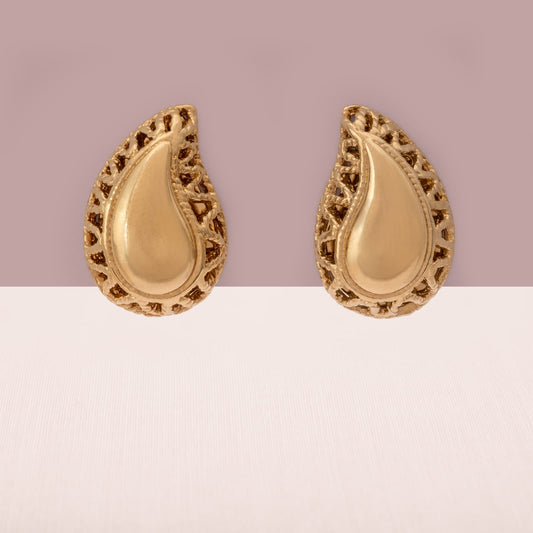Pierre-Lang-Ohrringe-Paisley-Design-vergoldet