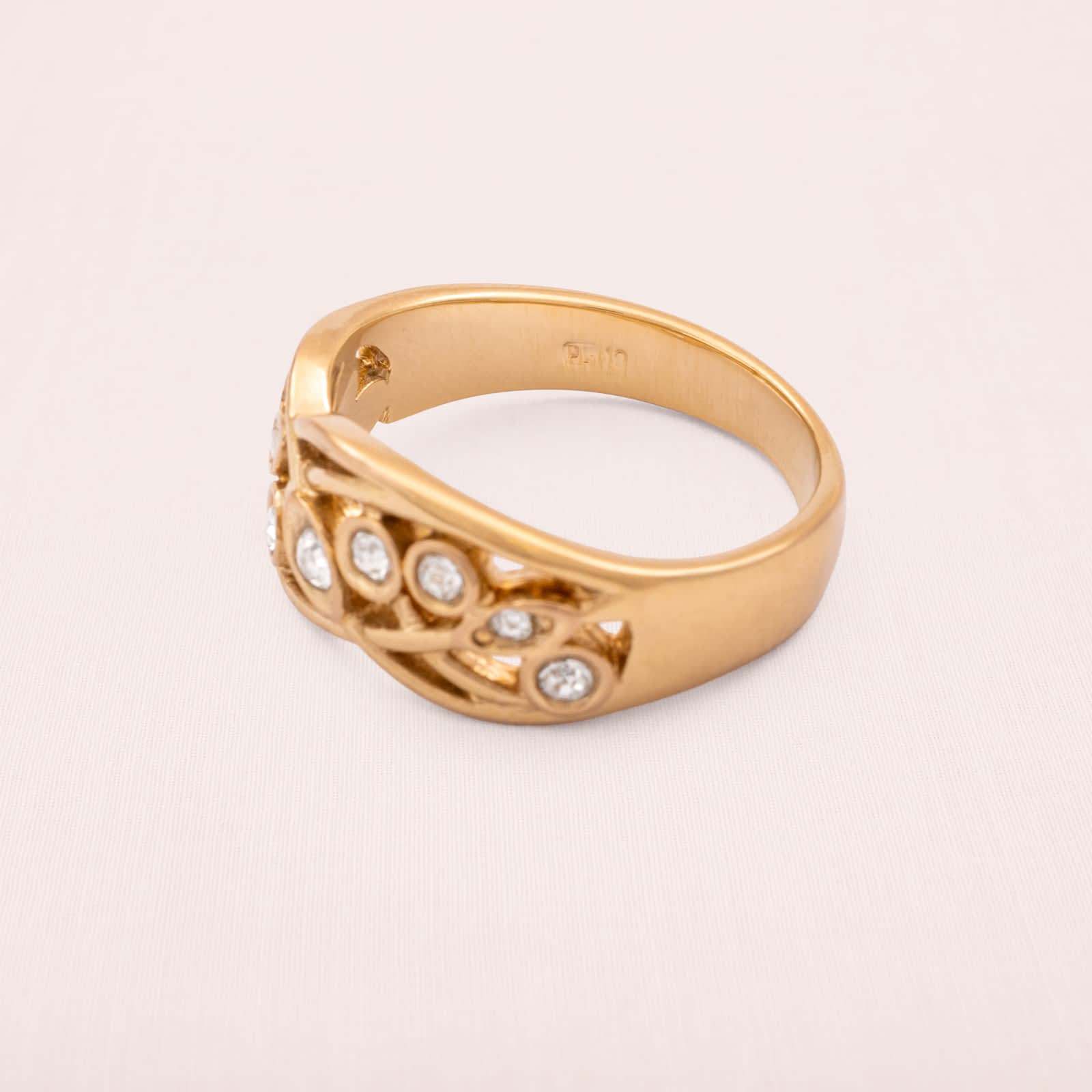 Pierre-Lang-Ring-vergoldet-Zirkonia-signiert