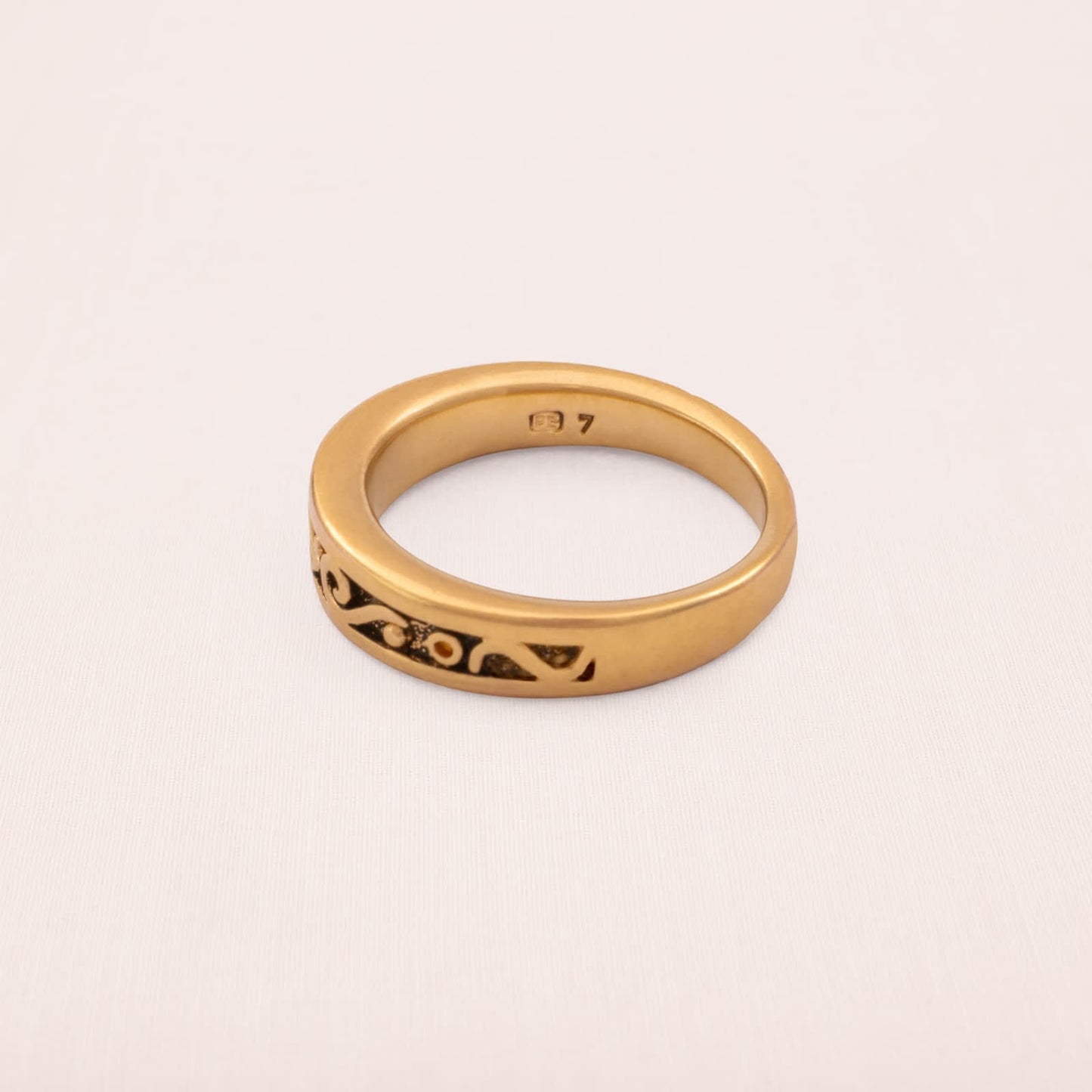 Pierre-Lang-Ring-vergoldet-Muster-signiert