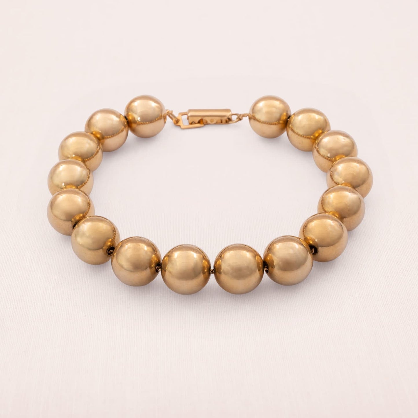 Sarah-Coventry-Kugel-Armband-vergoldet