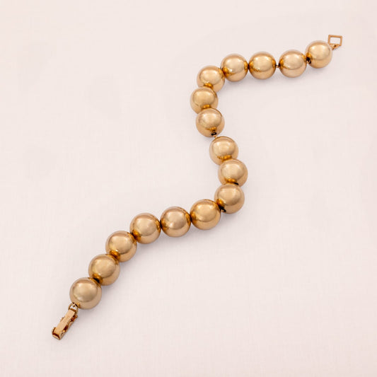 Sarah-Coventry-Kugel-Armband-vergoldet