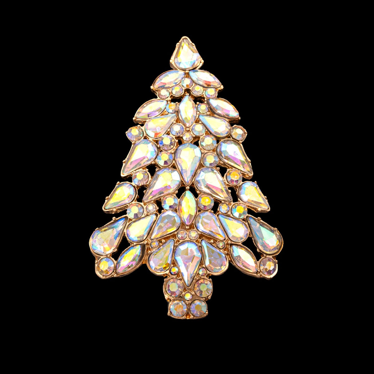 Strass-Weihnachtsbaum-Brosche-Aurora-Borealis-Kristalle