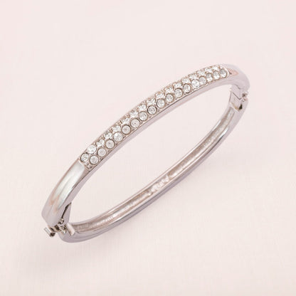 Swarovski-Armreif-zum-öffnen-rhodiniert-Kristallbesetzt