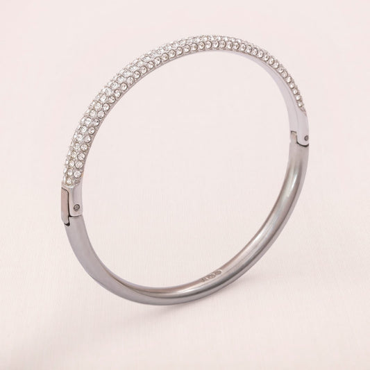 Swarovski-Armreif-zum-öffnen-rhodiniert-Kristallbesetzt