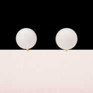 TRIFARI Vintage Ohrclips 1950er rund weiß klassischer Retro Schmuck