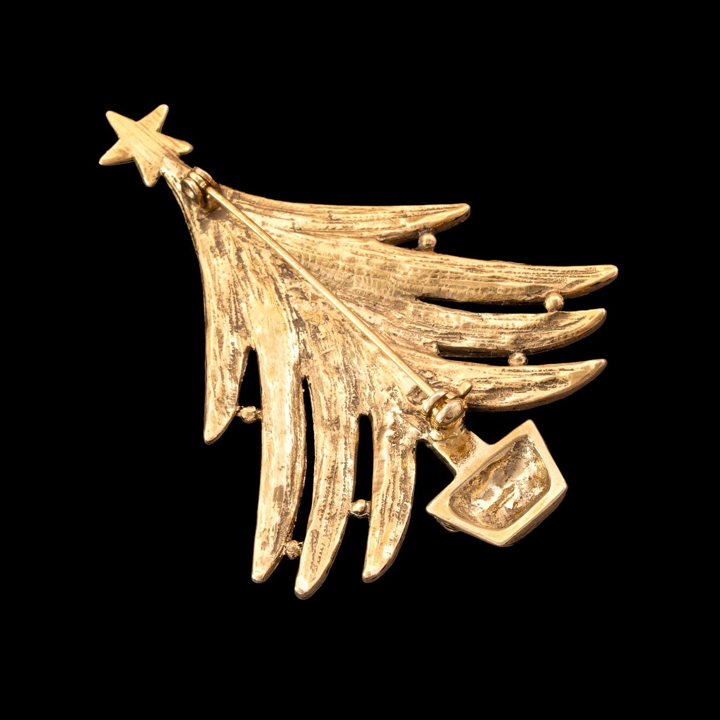 Brosche-Weihnachtsbaum-vergoldete-Rückseite
