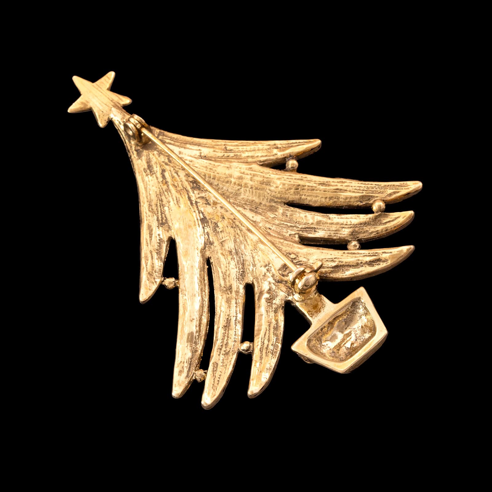 Brosche-Weihnachtsbaum-vergoldete-Rückseite