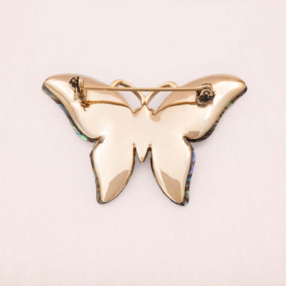 Schmetterling-Brosche-vergoldete-Rückseite