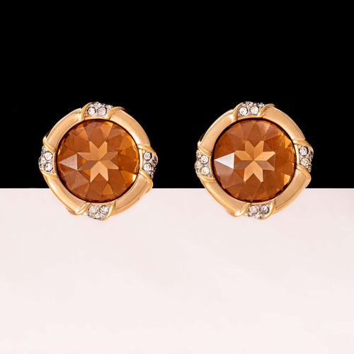 SWAROVSKI rare ear clips from the 1970s