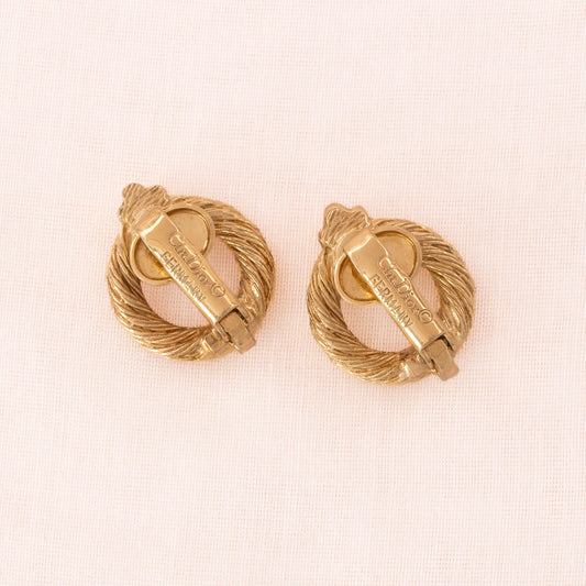 Christian-Dior-Ohrclips-vergoldete-Rückseiten-Signatur