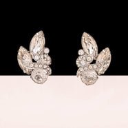 EISENBERG ICE ear clips with sparkling rhinestones vintage jewelry