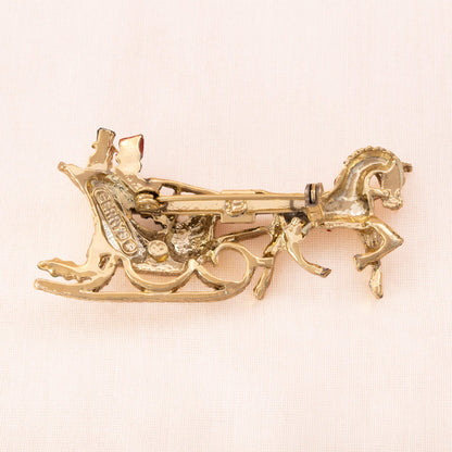 Gerrys-Brosche-weihnachtlicher-Schlitten-Rückseite-signiert