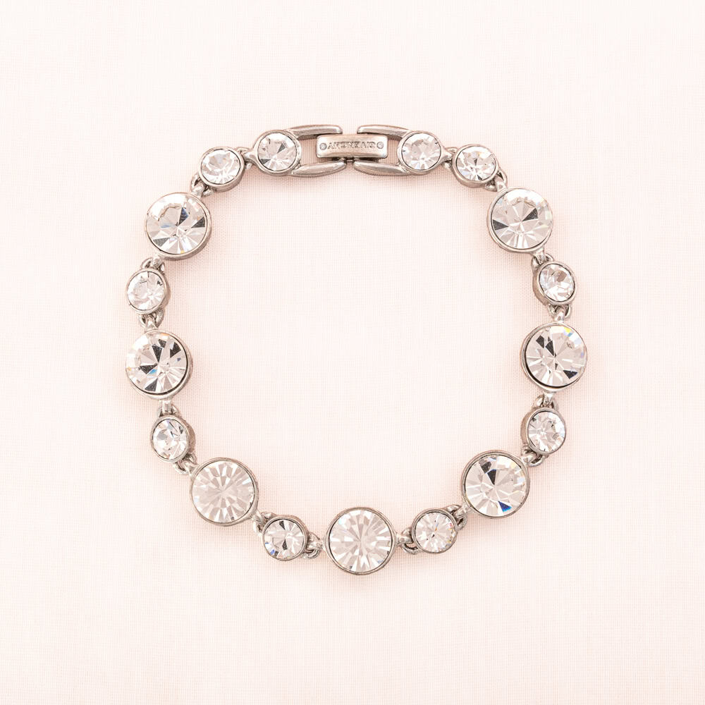 Givenchy-Armband-Tennisarmband-silberfarben-rnde-Kristalle