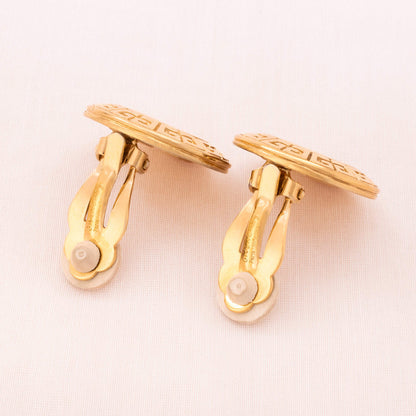 Givenchy-Vintage-Logo-Ohrclips-Signatur-auf-dem-Clip