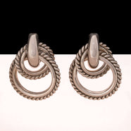 GIVENCHY Paris New York Ear Clips – 1980s Statement