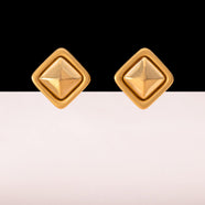 GIVENCHY gold-plated earrings in a square shape