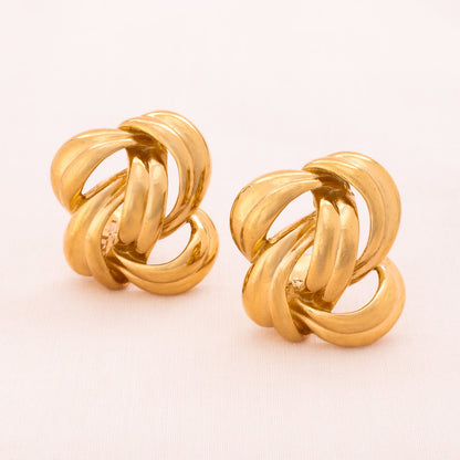 Givenchy-Ohrclips-elegant-geschwungen-und-vergoldet