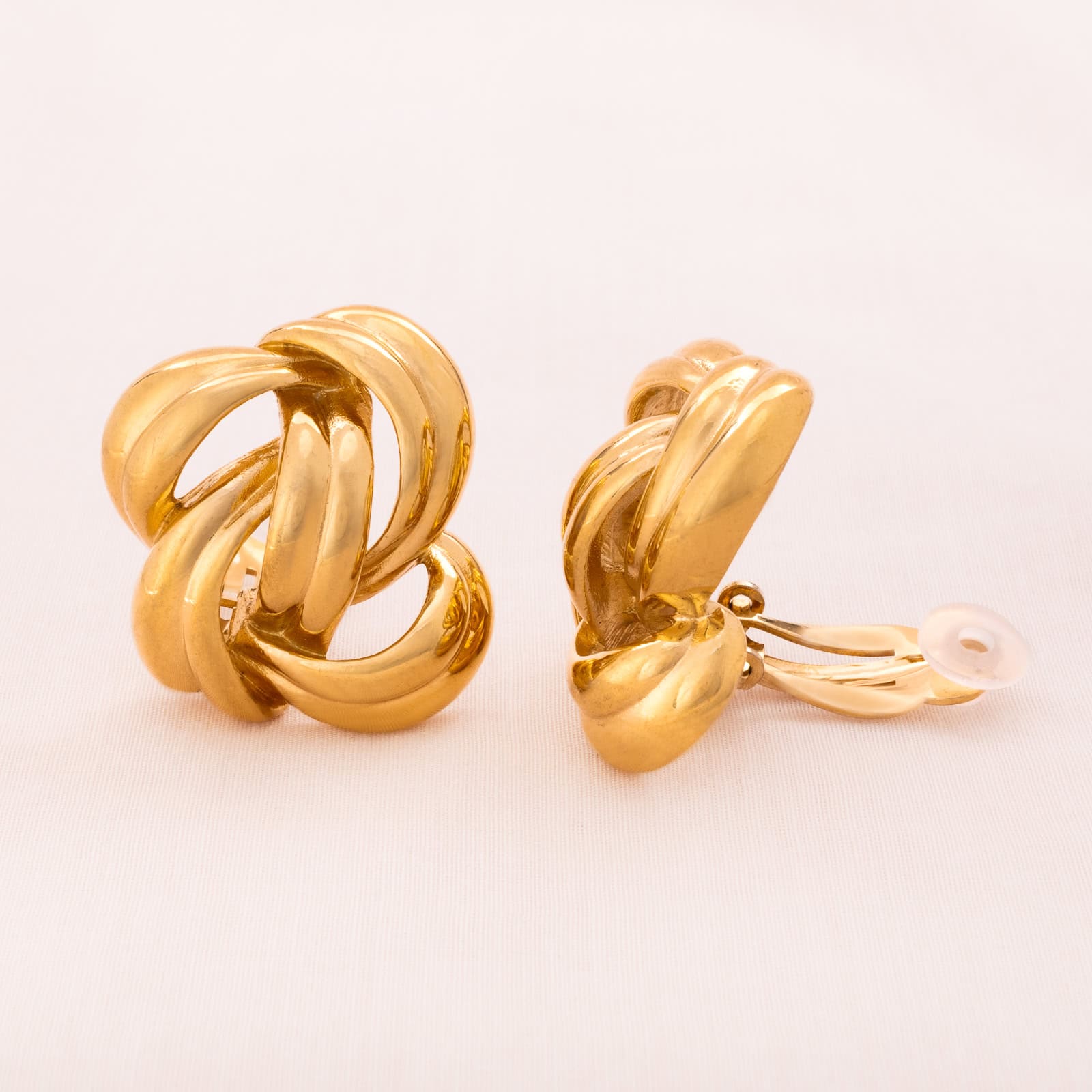 Givenchy-Ohrclips-elegant-geschwungen-und-vergoldet