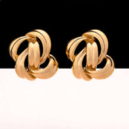 GIVENCHY ear clips elegantly curved and gold-plated