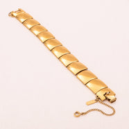 MONET vergoldetes Armband mit quadratischen Elementen versehen