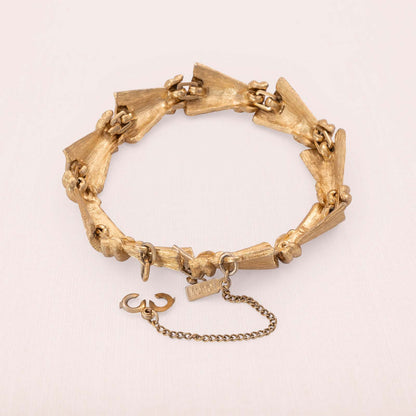 Monet-Armband-vergoldete-Rückseite-Signatur