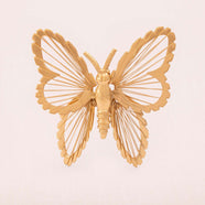 MONET Brosche vergoldeter Draht Schmetterling